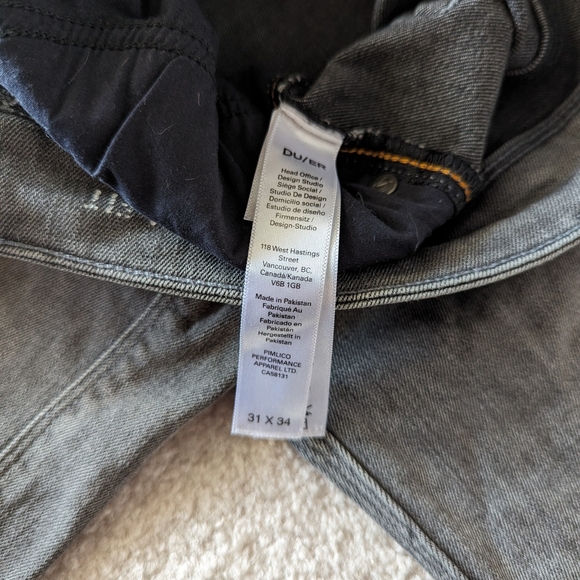 Duer Performance denim Grey Slim Fit 31x34 - Picture 5 of 8